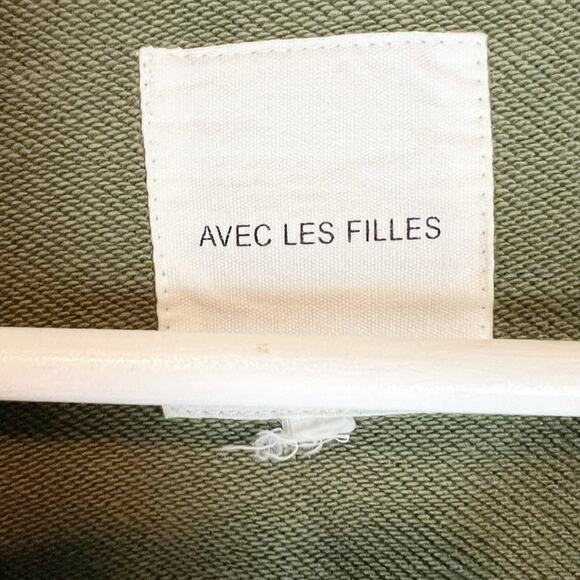 Avec Les Filles Olive Green Military Style Jacket - Picture 5 of 6